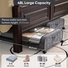 MSTONAL Under Bed Storage with Wheels, 1 Pack 48L Capacity