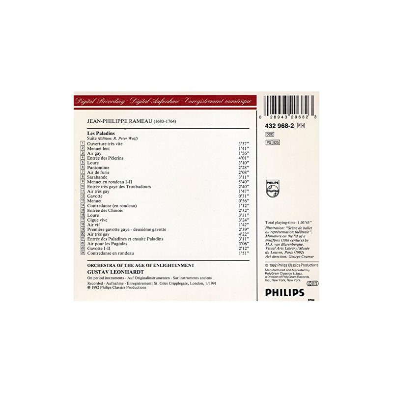 Rameau: Les Paladins