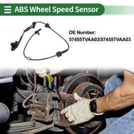 X AUTOHAUX ABS Wheel Speed Sensor ABS Sensor Anti-lock Braking System Sensor No.57455TVAA03/57455TVAA03 for Honda Accord 2018-2021 1 Pcs Front Left