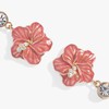 Alex and Ani Hibiscus Drop Earrings