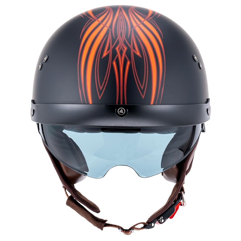 VCOROS Half Helmet Motorcycle DOT Approved Open Face Helmet F07