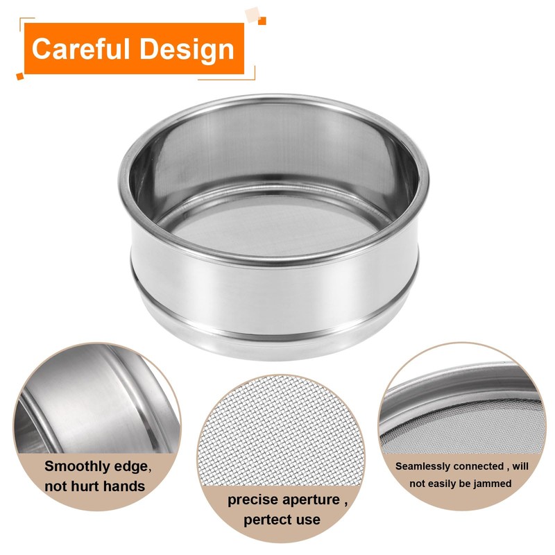 PATIKIL 80 Mesh Lab Sieve 4" Diameter Test Sieve 304
