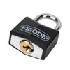 FIGODE® Small and Light Padlock with Big Keys, Black Covered