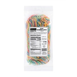 Bebeto Sour Rainbow Licorice Laces - String Licorice Laces Candy for Decorating Baked Goods, Making Knots, Fun Snacks - 2lbs Bulk Size Candy by Kervan
