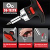 Ratcheting Muti Screwdriver Bits Sockets Set Mini Magnetic Racheting T-handle
