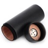 Mini Portable PU Leather Cedarwood Lined Cigar Humidor Storage Pot