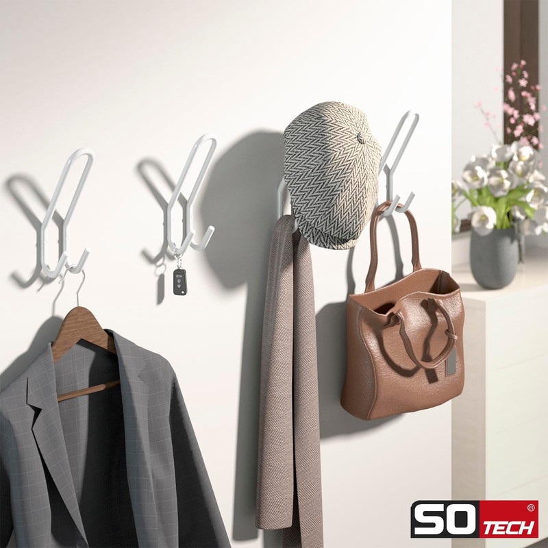 SOTECH Fara Coat Hook 192 x 51 mm Steel White