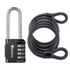 1 Pack disecu 4 Digit Combination Lock, 2.6 Inch Long