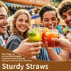 200 Pcs Sugarcane Straws Disposable, 8 In Drinking Agave Long