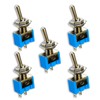 VUNIVERSUM 5 x Premium 2 Pin Mini On/Off Toggle Switch