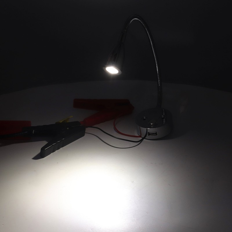 RV Interior Reading Lights Bedside Reading Lamp 10‑30v Dimmable Adjustable