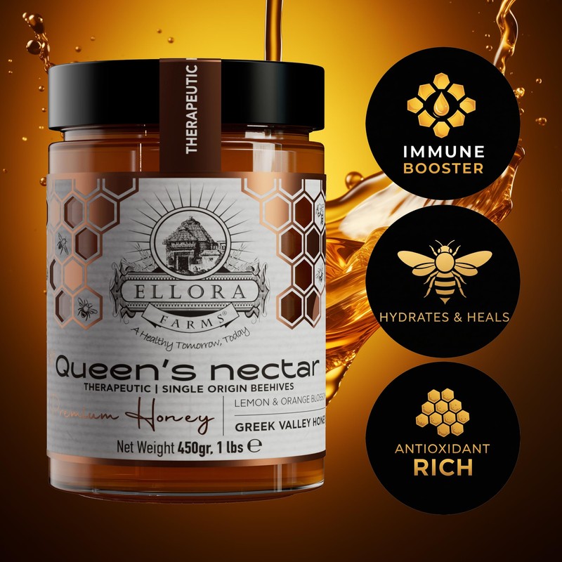 Ellora Farms Greek Honey, Lemon & Orange Blossom Raw Honey