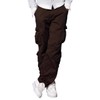 Match Men's Wild Cargo Pants(Brown,34)