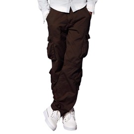 Match Men's Wild Cargo Pants(Brown,34)