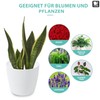 TULMERO Matte Flower Pot, Plastic Planter, Decorative Pot for Large