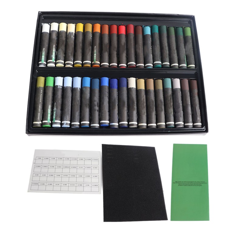 Oil Pastel Set Professional 36 Colors High Pigment Vibrant Soft