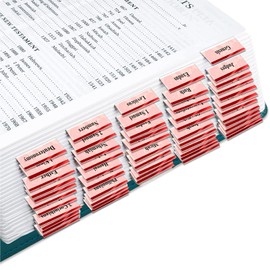 80pcs Bible Tabs,Rose Theme, Laminated Bible Tabs for Women and Men,Bible Tabs,Bible Book Tabs, Bible Labels Tabs,Large Print Neutral Bible Tabs for Easy Navigation Old and New Testament