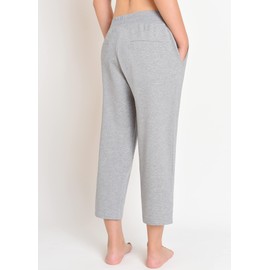 Weintee Women's Cotton Capri Pants with Pockets XXXL Oxford Gray