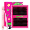 PURELEOR Individual Cluster Lashes Kit Lash Extensions Set DIY Multiple