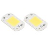 2 Pcs LED COB Chip High Power Driverless Integrated SMD