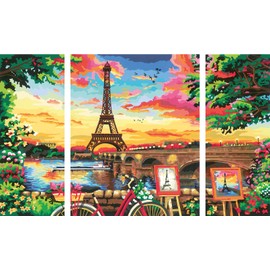 Ravensburger CreArt Paris Reflections Paint by Numbers Kit for Adults - 20134 - Painting Arts and Crafts for Ages 14 and Up