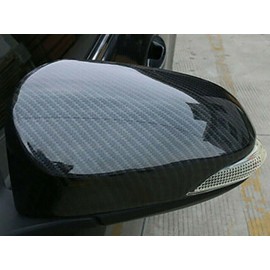 ANUNFRRE Car Accessories Fit for Toyota C-HR CHR 2017 2018 2019 2020 2021 2022 2023 2024 ABS Exterior Side Door Rearview Mirror Cap Cover Trim 2PCS （Carbon Fiber）