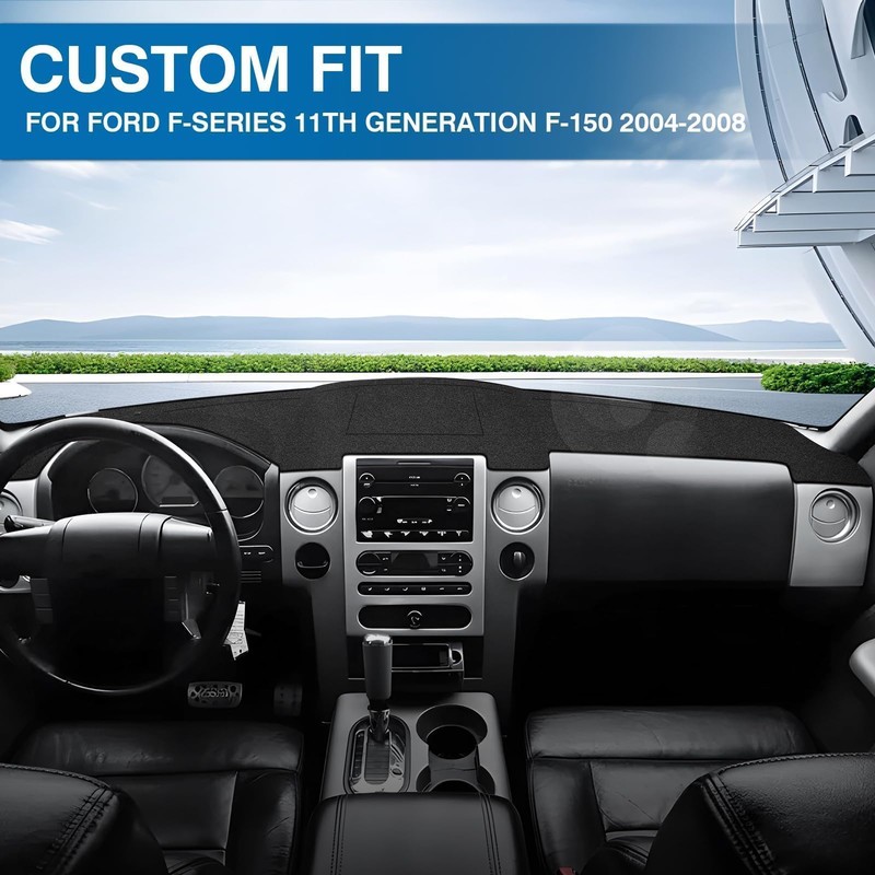 KUST Car Dash Cover for Ford F-150 2004-2006 2007 2008(XL,
