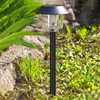 Yardwe 8 Sets Solar Pathway Lights Stakes, 12.2 Inch Black