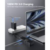 DOCKCASE Visual Smart USB C Hub (6-in-1) with HDMI Port