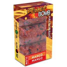 Haldorádó Pellet Bomb Fishing Bait, Mango Flavour, Slow Release Formula, 30-45 Minute Dissolve Time, Long Distance Casting