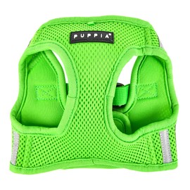 Puppia Soft Vest Dog Harness No Choke Step-in Reflective Triple Layered Breathable Mesh for Small and Medium Dog, Green, Small