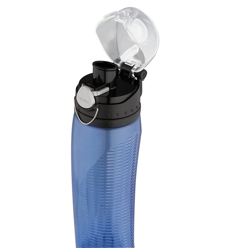Thermos Nissan Intak Hydration Water Bottle with Meter, Blue