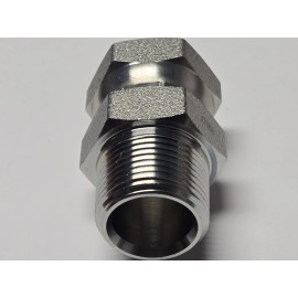 HI FLOW LOWRIDER HYDRAULICS FITTING 3/4MX3/4F SWIVEL STEEL HIGH FLOW ONE PIECE