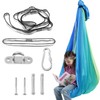 ZFLYCANP Sensory Swing, Cuddle Swing with 360° Swivel Hanger Kit,