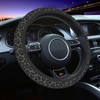 Black Leopard Print Steering Wheel Cover Cheetah Steering Wheel Covers