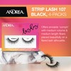 Andrea Strip Lash False Eyelashes Style 107 - Black