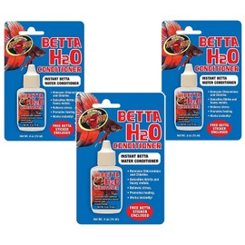 Zoo Med Betta H2o Water Conditioner .5oz (3 Pack)