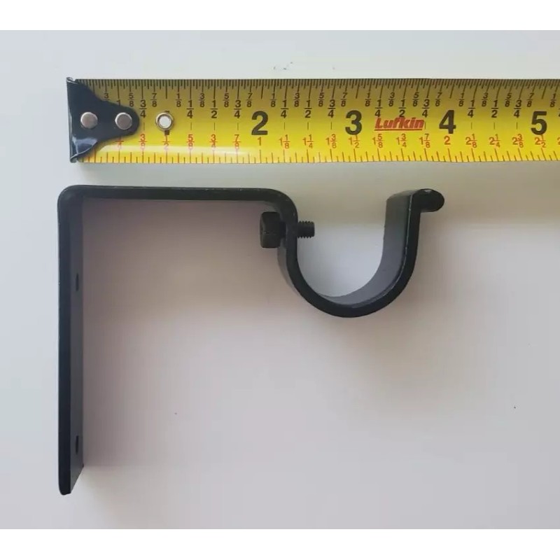Unbranded Heavy Duty Drapery Curtain Iron Bracket 3" projection for