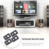 OSALADI 4pcs Iron Speaker Back Panel Coupler Plates for Loudspeaker