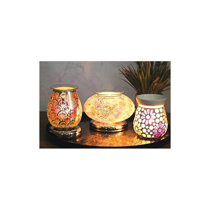 Aroma Accessories Oval 3D Touch Electric Burner Firework
