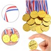 WizeFolk 30 Pcs Medals Awards, 3.7 cm Winner Medals,Gold Medals,Plastic