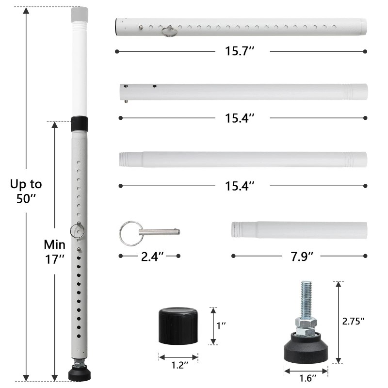 Diig Sliding Door Security Bar17.7-50.5i