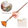 9Pcs Painting Brush Set Nylon Wool Fan shaped Watercolor Acrylic