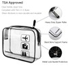 2 pcs Clear Travel Toiletry Bag TSA Approved Liquids Bags,Waterproof