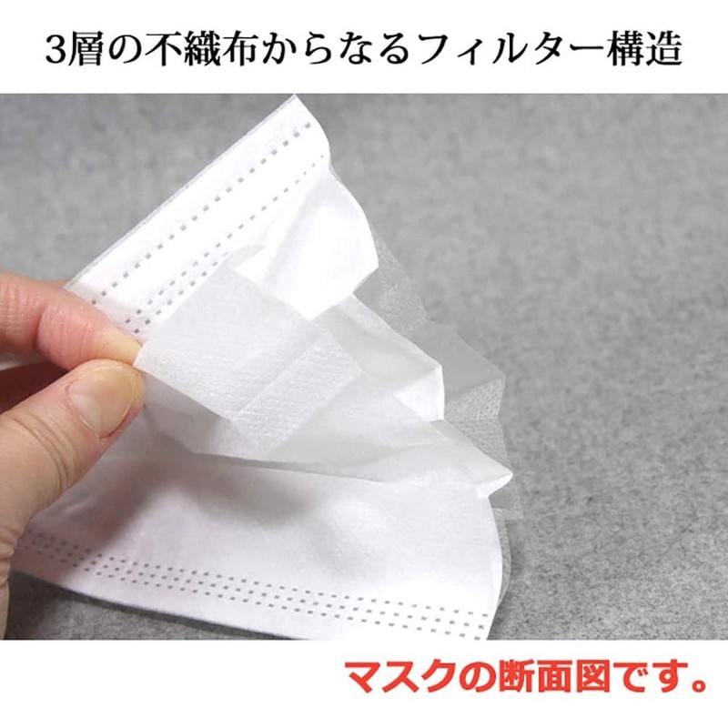 100 Count Boxed Triple Layer Mask Non-Woven Nose Wire Disposable