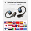 MONODEAL AI Translator Headphones, Real Time Translation Earbuds, Bluetooth Translation