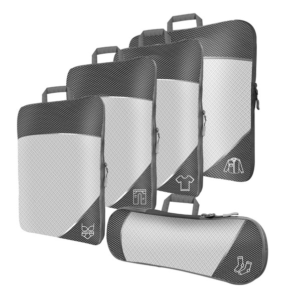 MEUVO Compression Packing Cubes for Travel - Extremely Space-Saving Suitcase