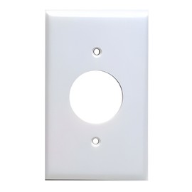 Leviton 88004 001-000 Receptacle Standard Size Wall Plate, 1 Gang, 4-1/2 in L...