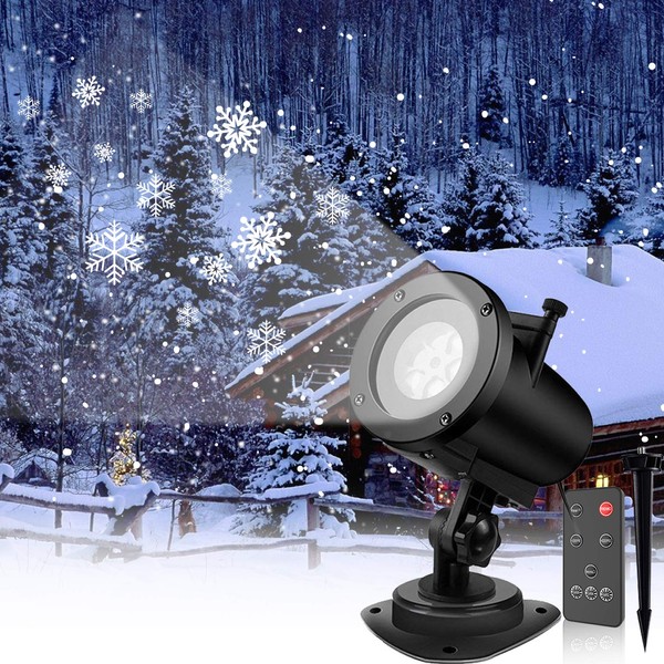 Snowfall LED Light Projector, Sanwsmo Christmas LED Projector Lights, Rotating