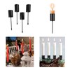 NentMent 4 Pack Candle Holder Stakes Taper Candlestick Holders with